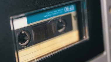 Kayıt cihazı çalış ses orada eklenen kaset. Vintage ses bandı
