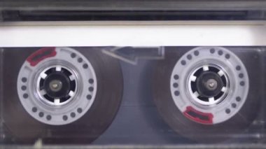 Ses bandı. Vintage kayıt cihazı çalış ses orada eklenen kaset