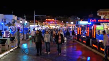Naama Bay Street Gece hayatı, Mısır, Şarm el Şeyh