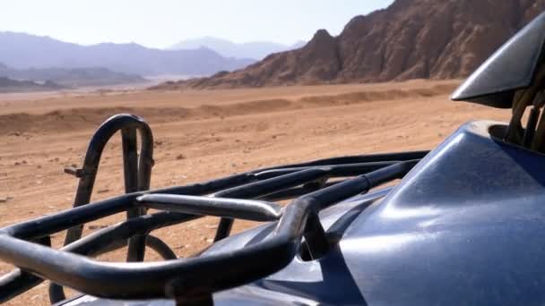 Quad nel deserto dell'Egitto — Video Stock