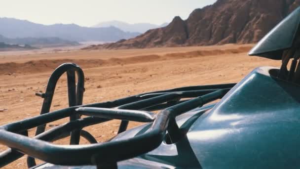 Quad Bike in the Desert of Egypt — Stock Video