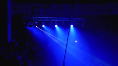 Concert Lights. Lighting Effects on a Concert Stage at the Circus Arena at Night.