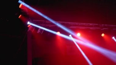 Concert Lights. Lighting Effects on a Concert Stage at the Circus Arena at Night.