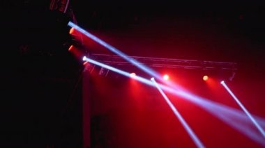 Concert Lights. Lighting Effects on a Concert Stage at the Circus Arena at Night.