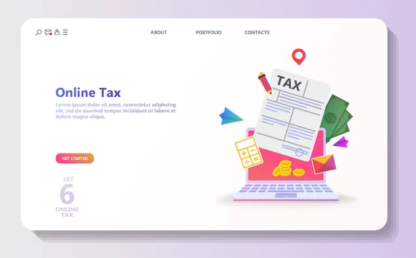 Online vergi ödeme. İnsanlar dolum vergi formu. Online fatura ödeme, alışveriş, bankacılık, düz izometrik kavramını oluşturursanız, açılış sayfası, kullanıcı arabirimi, web, mobil uygulaması, poster, afiş, el ilanı muhasebe kullanabilirsiniz