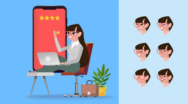 CX müşteri deneyimi. Teknoloji iş kavramı. İş Şablon açılış sayfası. Online mağaza Web sitesi ziyaretçi online alıcı gözden geçirme. Geri bildirim kavramı, duygular seçin