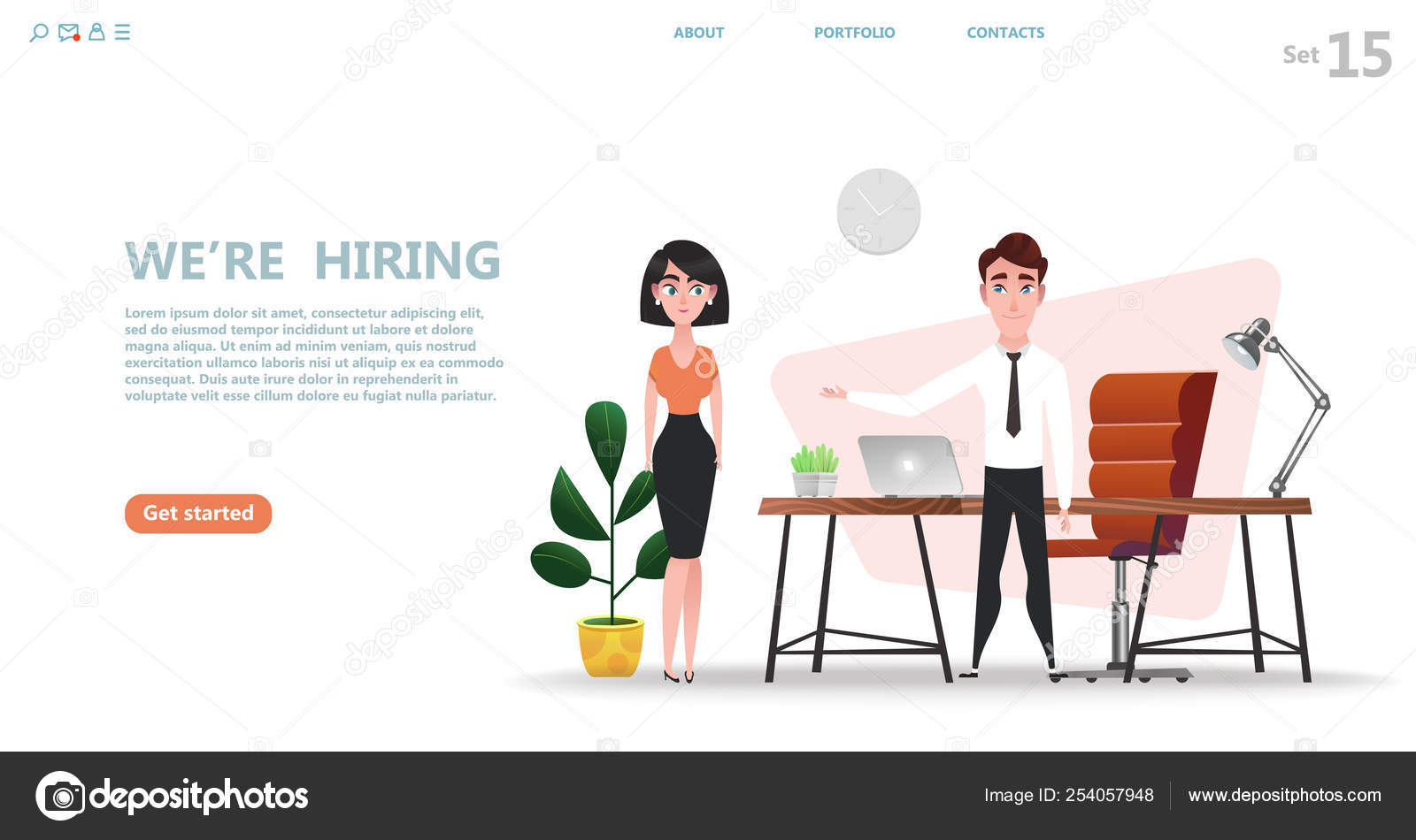 Online Recruitment Job Hiring Concept Agency Interview Select