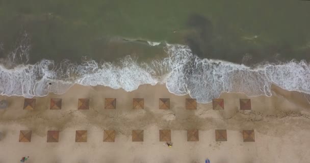 Spiagge Pensioni Sulla Riva Del Mar Azov — Video Stock