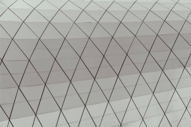 Modern kentsel mimari yakın çekim, Tiflis, Gürcistan bina yapıları. Georgia Tbilisi cam doku.