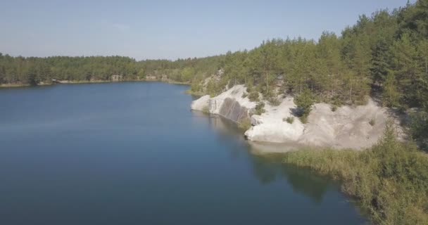 Korostyshevsky Taş Ocağı Granit Ocağı Zhytomyr Bölgesi Bir Turistik Korostyshev — Stok video