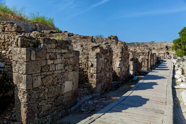 Antiguas ruinas de la ciudad de Side Turkey —  Fotos de Stock