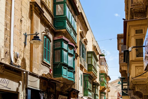 Malta arquitectura, fachada de una casa —  Fotos de Stock