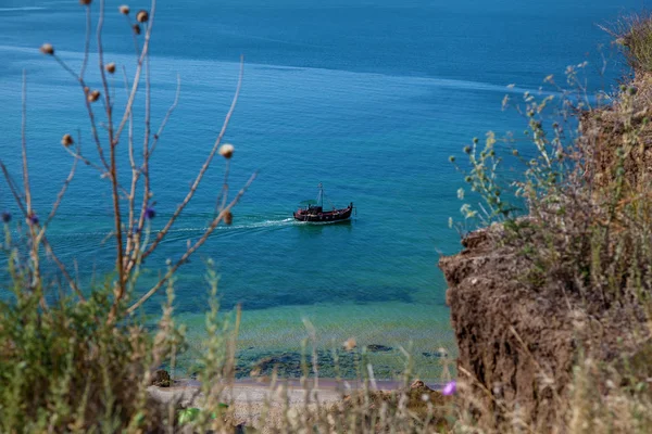 Barca da pesca sul Mar Nero — Foto Stock