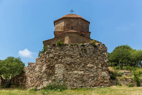 Monastir Jvari Cathédrale Christ Est Située Sur Une Colline Près — Photo