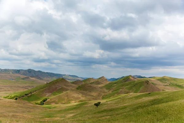 Route Monastère David Gareja Beaux Paysages Des Montagnes Colorées Des — Photo