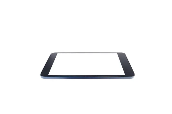 Smartphone Schwarze Farbe Nahaufnahme Isoliert Auf Weißem Hintergrund Mit Isoliertem — Stockfoto