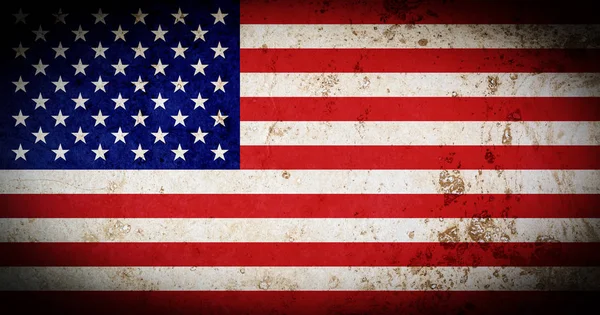 Bandera América Con Textura Grunge Vieja — Foto de Stock