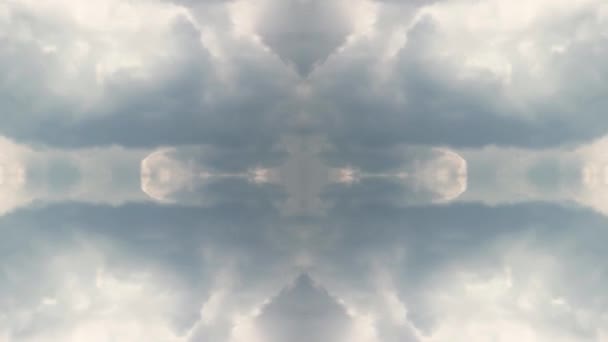 Cielo Blu Estate Con Belle Nuvole Cumulus Rapidamente Timelapse Con — Video Stock