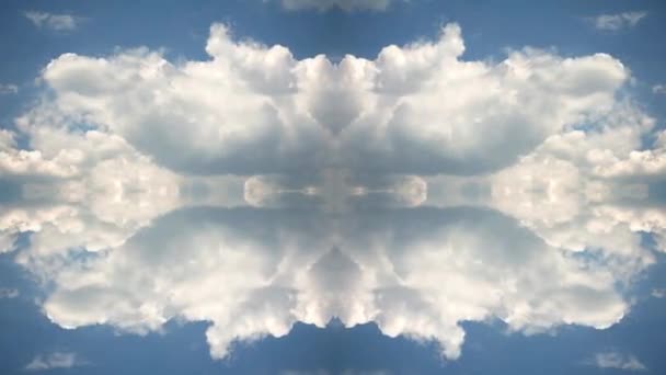 Blauwe Lucht Zomer Met Prachtige Cumulus Wolken Snel Timelapse Met — Stockvideo