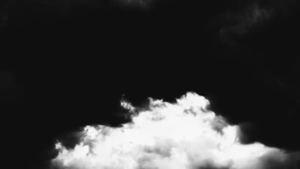 Zeitraffer Video Von Grauen Regenwolken Noir Stil Grauer Himmel Vor — Stockvideo