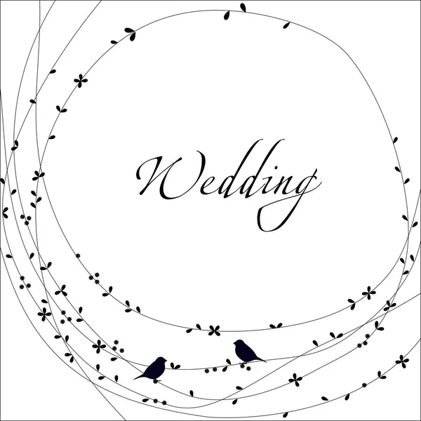 Beautiful stylized ethnic birds. Ethnic bird on grunge background. Wedding invitations Tenderness.