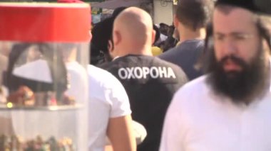 2 Ekim 2016. Uman, Cherkasy Bölgesi, Ukrayna. Rosh Hashanah Uman içinde kutlama. 5777 Yahudi yeni yılı.
