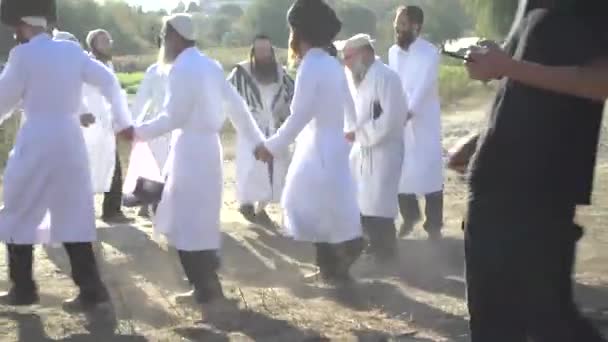 October 2016 Uman Cherkasy Region Ukraine Celebrating Rosh Hashanah Uman — Stock Video