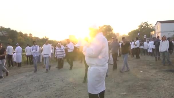 Oktober 2016 Uman Cherkasy Region Ukraine Feiern Rosh Hashanah Uman — Stockvideo