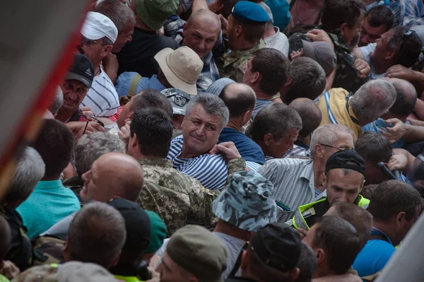Juni 2018 Kyiv Ukraine Zusammenstöße Vor Dem Ukrainischen Parlament Demonstranten — Stockfoto