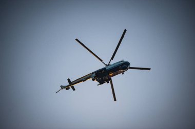 22 Ağustos 2018. Kiev, Ukrayna. Kiev merkezi askeri geçit töreni provada. Ağustos 24 Ukrayna'da bağımsızlık günü askeri geçit töreni yapılacak.