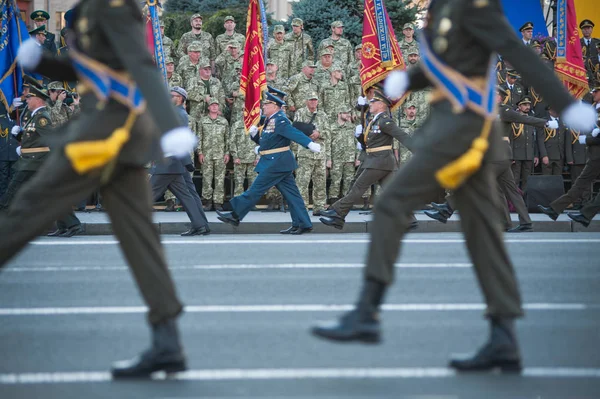 Augustus 2018 Kiev Oekraïne Repetitie Van Militaire Parade Het Centrum — Stockfoto