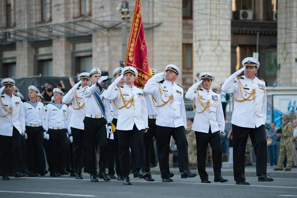 Augustus 2018 Kiev Oekraïne Repetitie Van Militaire Parade Het Centrum — Stockfoto