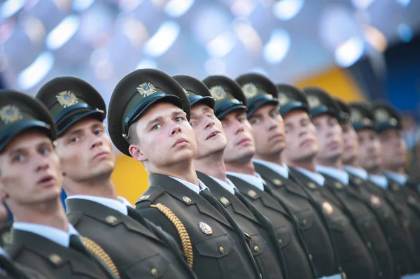 Agosto 2018 Kiev Ucrania Ensayo Del Desfile Militar Centro Kiev —  Fotos de Stock