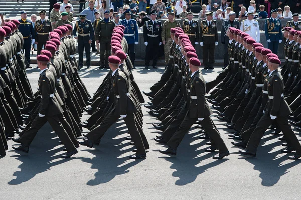 Augustus 2018 Kiev Oekraïne Militaire Parade Voor Dag Van Onafhankelijkheid — Stockfoto