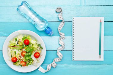 Diyet planı, menü veya programı, teyp ölçü birimi, su ve diyet gıda
