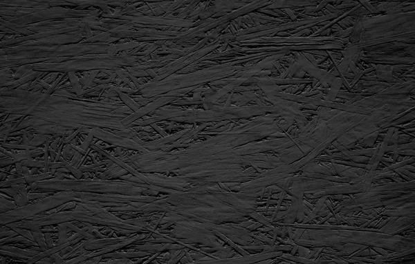 Abstract Grunge black background. Decorative texture banner. Wallpaper of wooden chipboard. Horizontal background With Copy Space for Design