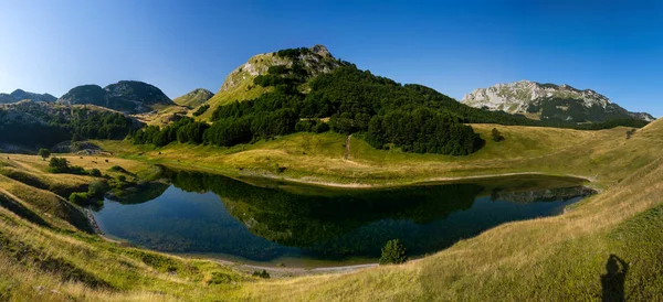 Zdjęcie Panoramiczne Orlovacko Lake Zelengora Góra Dinaric Alps Bośnia Hercegowina — Zdjęcie stockowe