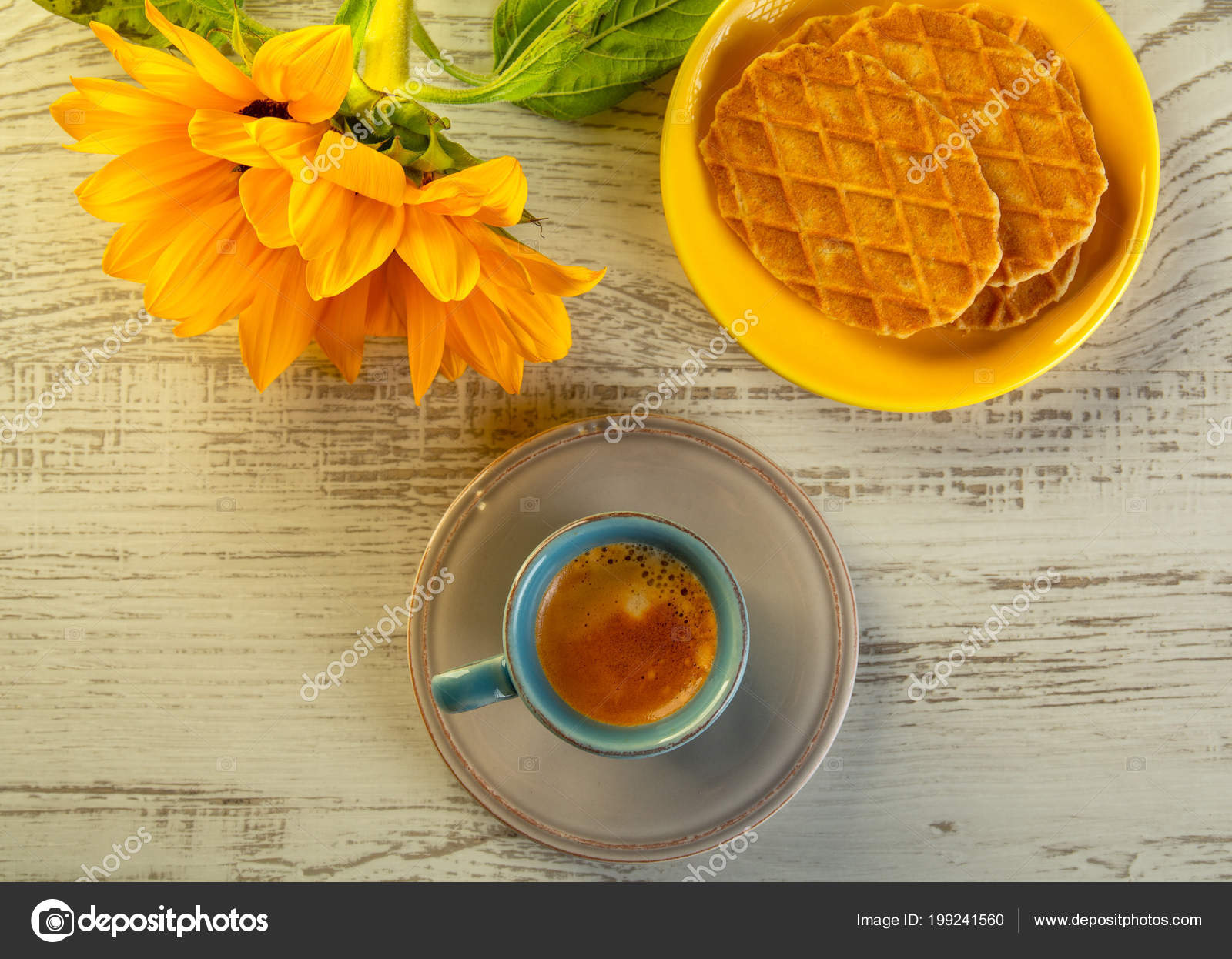 Download Cup Coffe Cokies Yellow Sunflower Back Stock Photo C Studiof22byricardorocha 199241560 Yellowimages Mockups