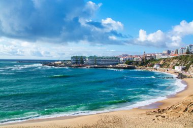 Ericeira Portekiz. 01 Haziran 2018 Ericeira plajı. 