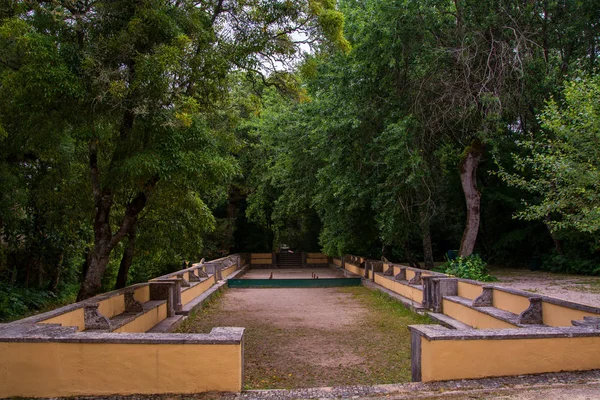 Jardín Cerco Era Parte Los Jardines Del Palacio Nacional Mafra —  Fotos de Stock