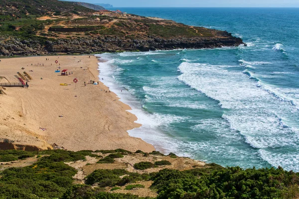 Praia Foz Lisandro Ericeira Fica Mesmo Saída Aldeia Ericeira — Fotografia de Stock