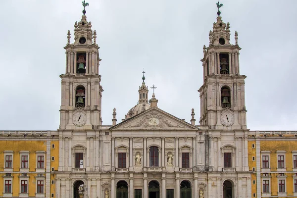 Nemzeti Palota Mafra Mafra Falu Közelében Lisszabon Portugália — Stock Fotó