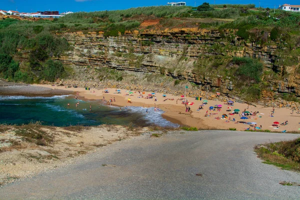 Ericeira Portugal Juli 2018 Stranden Coxos Ericeira Ericeira Portugal — Stockfoto