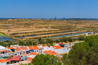 Castro Marim Portekiz. 3 Ağustos 2018. Görünüm Castro Marim köyü Algarve Portugal.Castro Marim, Portekiz. 