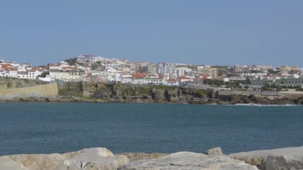 Ericeira Portugalia Sierpnia 2018 Widok Wioski Ericeira Gruszki Plaży Pescadores — Wideo stockowe