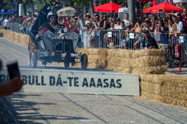 Lisboa Portekiz. 9 Eylül 2018. Lizbon 3 Red Bull Soapbox race büyük ödül. 
