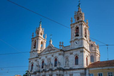 Lizbon Portekiz. 30 Eylül 2018. Lizbon Estrela kilisede görünümünü.