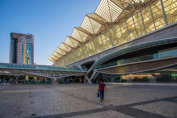 Oriente tunnelbanestation inlisboa — Stockfoto