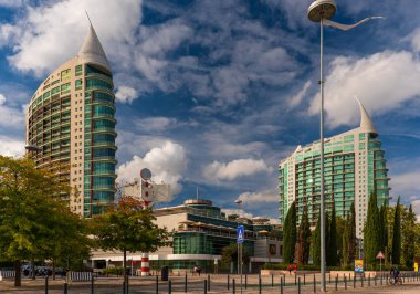 Lizbon Portekiz. 10 Ekim 2018. Lizbon, Portekiz 'deki Parque das Nacoes.. 