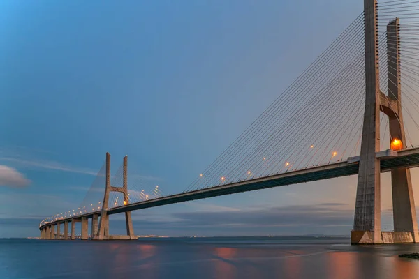 View Vasco Gama Bridge Lisbon — Stock Photo, Image